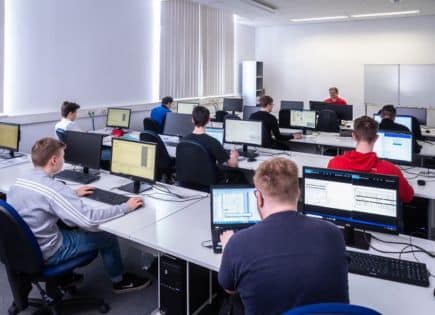 Kurs im Computerraum