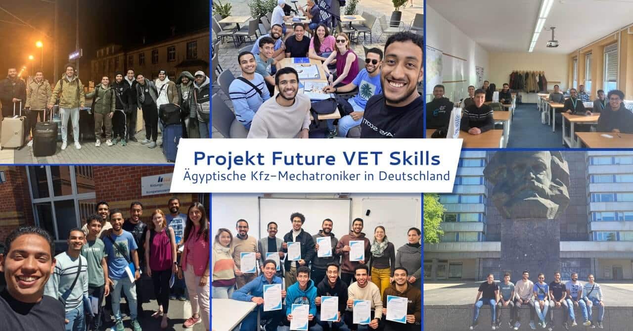 Future Skills Aegyptische Kfz-Mechatroniker in Deutschland - Collage