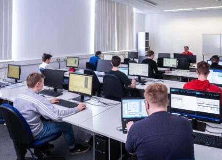 Kurs im Computerraum